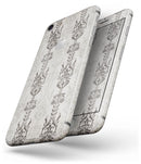 Vertical Neutral Royal Pattern - Skin-kit for the iPhone 8 or 8 Plus
