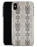 Vertical Neutral Royal Pattern - iPhone X Clipit Case