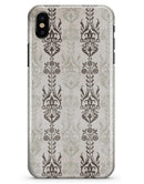 Vertical Neutral Royal Pattern - iPhone X Clipit Case