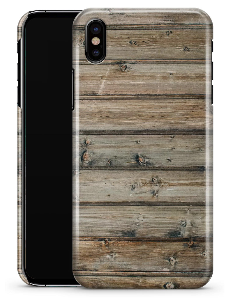 Vertical Planks of Light Woodrgrain - iPhone X Clipit Case
