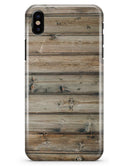 Vertical Planks of Light Woodrgrain - iPhone X Clipit Case