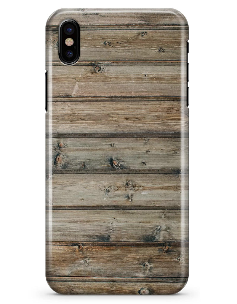 Vertical Planks of Light Woodrgrain - iPhone X Clipit Case