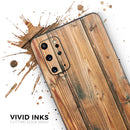 Vertical Raw Aged Wood Planks - Skin-Kit for the Samsung Galaxy S-Series S20, S20 Plus, S20 Ultra , S10 & others (All Galaxy Devices Available)