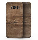 Vertical Weathered Woodgrain - Samsung Galaxy S8 Full-Body Skin Kit
