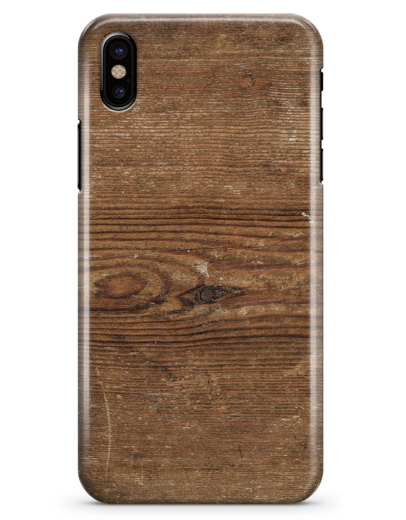 Vertical Weathered Woodgrain - iPhone X Clipit Case