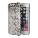 Verticle Black and White Damask Pattern iPhone 6/6s or 6/6s Plus 2-Piece Hybrid INK-Fuzed Case