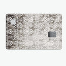Verticle Black and White Damask Pattern - Premium Protective Decal Skin-Kit for the Apple Credit Card