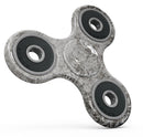 Verticle Black and White Damask Pattern Full-Body Fidget Spinner Skin-Kit