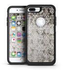 Verticle Black and White Damask Pattern - iPhone 7 or 7 Plus Commuter Case Skin Kit