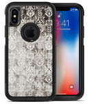 Verticle Black and White Damask Pattern - iPhone X OtterBox Case & Skin Kits