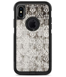 Verticle Black and White Damask Pattern - iPhone X OtterBox Case & Skin Kits