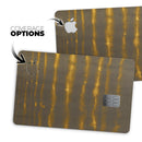 Verticle Golden Wire 2 - Premium Protective Decal Skin-Kit for the Apple Credit Card