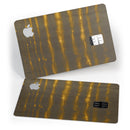 Verticle Golden Wire - Premium Protective Decal Skin-Kit for the Apple Credit Card