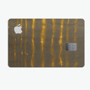 Verticle Golden Wire - Premium Protective Decal Skin-Kit for the Apple Credit Card