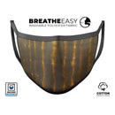 Verticle Golden Wire - Made in USA Mouth Cover Unisex Anti-Dust Cotton Blend Reusable & Washable Face Mask with Adjustable Sizing for Adult or Child