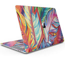 Vibrant Colorful Feathers - Skin Decal Wrap Kit Compatible with the Apple MacBook Pro, Pro with Touch Bar or Air (11", 12", 13", 15" & 16" - All Versions Available)