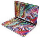 Vibrant Colorful Feathers - Skin Decal Wrap Kit Compatible with the Apple MacBook Pro, Pro with Touch Bar or Air (11", 12", 13", 15" & 16" - All Versions Available)