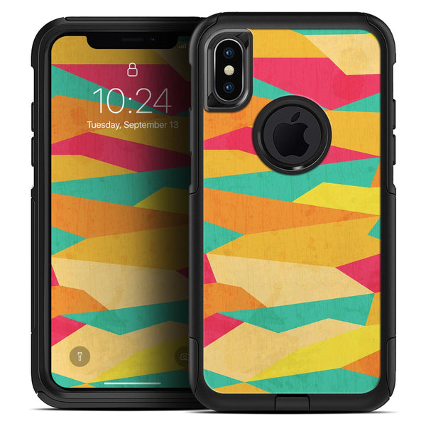 Vibrant Bright Colored Connect Pattern - Skin Kit for the iPhone OtterBox Cases