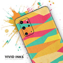 Vibrant Bright Colored Connect Pattern - Premium Vinyl Skin Decal for Samsung Galaxy S25 Ultra, S24, S23, S22 & All Galaxy S Models