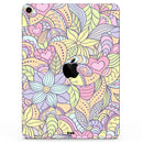 Vibrant Color Floral Pattern - Full Body Skin Decal for the Apple iPad Pro 12.9", 11", 10.5", 9.7", Air or Mini (All Models Available)