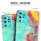 Vibrant Colored Messy Painted Canvas - Skin-Kit for the Samsung Galaxy S-Series S20, S20 Plus, S20 Ultra , S10 & others (All Galaxy Devices Available)
