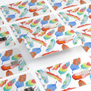 Vibrant Colorful Brushed Feathers - Premium Protective Decal Skin-Kit for the Apple Credit Card