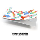 Vibrant Colorful Brushed Feathers - Premium Protective Decal Skin-Kit for the Apple Credit Card