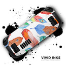 Vibrant Colorful Brushed Feathers // Vinyl Skin Wrap for Steam Deck OLED & Steam Deck (LCD) — Soft Matte or Ultra Gloss