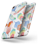 Vibrant Colorful Brushed Feathers - Skin-kit for the iPhone 8 or 8 Plus