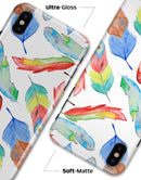 Vibrant Colorful Brushed Feathers - iPhone X Clipit Case