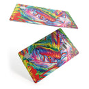 Vibrant Colorful Feathers - Premium Protective Decal Skin-Kit for the Apple Credit Card