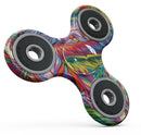 Vibrant Colorful Feathers Full-Body Fidget Spinner Skin-Kit
