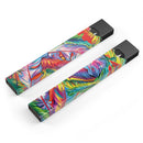 Vibrant Colorful Feathers - Premium Decal Protective Skin-Wrap Sticker compatible with the Juul Labs vaping device