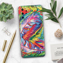 Vibrant Colorful Feathers - Premium Vinyl Skin Decal for Samsung Galaxy S25 Ultra, S24, S23, S22 & All Galaxy S Models