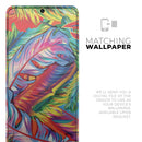 Vibrant Colorful Feathers - Premium Vinyl Skin Decal for Samsung Galaxy S25 Ultra, S24, S23, S22 & All Galaxy S Models