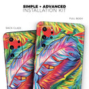 Vibrant Colorful Feathers - Premium Vinyl Skin Decal for Samsung Galaxy S25 Ultra, S24, S23, S22 & All Galaxy S Models