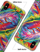 Vibrant Colorful Feathers - iPhone X Clipit Case