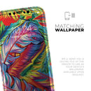 Vibrant Colorful Feathers - Vinyl Skin Wrap for iPhone 17 Pro Max, 17 Pro, 17 Air, 17, 16 & All Models — Soft Matte or Ultra Gloss