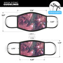 Vibrant Deep Space - Made in USA Mouth Cover Unisex Anti-Dust Cotton Blend Reusable & Washable Face Mask with Adjustable Sizing for Adult or Child