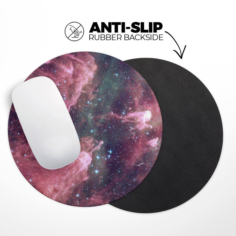 Vibrant Deep Space// WaterProof Rubber Foam Backed Anti-Slip Mouse Pad for Home Work Office or Gaming Computer Desk