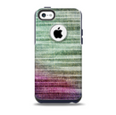 Vibrant Fold Colored Fabric Skin for the iPhone 5c OtterBox Commuter Case