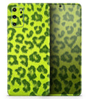 Vibrant Green Cheetah - Skin-Kit for the Samsung Galaxy S-Series S20, S20 Plus, S20 Ultra , S10 & others (All Galaxy Devices Available)