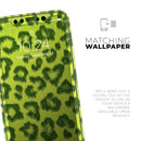 Vibrant Green Cheetah - Protective Skin Wrap & Decal – Compatible with iPhone SE to iPhone 17 Pro Max (All Models)