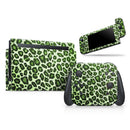 Vibrant Green Leopard Print // Skin Decal Wrap Kit for Nintendo Switch Console & Dock, Joy-Cons, Pro Controller, Lite, 3DS XL, 2DS XL, DSi, or Wii - Vinyl Skin Wrap for Nintendo Switch 2, OLED, Lite, Pro Controller, Wii & Classic Handhelds