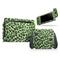 Vibrant Green Leopard Print // Skin Decal Wrap Kit for Nintendo Switch Console & Dock, Joy-Cons, Pro Controller, Lite, 3DS XL, 2DS XL, DSi, or Wii