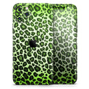 Vibrant Green Leopard Print - Protective Skin Wrap & Decal – Compatible with iPhone SE to iPhone 17 Pro Max (All Models)