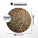 Vibrant Leopard Print V23// WaterProof Rubber Foam Backed Anti-Slip Mouse Pad for Home Work Office or Gaming Computer Desk
