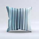 Vibrant Light Blue Strands ink-Fuzed Decorative Throw Pillow