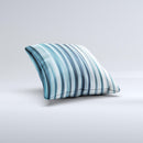 Vibrant Light Blue Strands ink-Fuzed Decorative Throw Pillow
