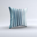 Vibrant Light Blue Strands ink-Fuzed Decorative Throw Pillow